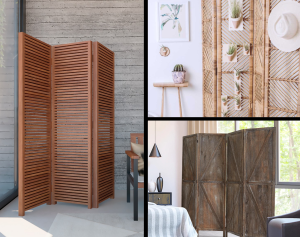 biombos de madeira