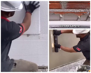 pedreiro ensina sistema capoto