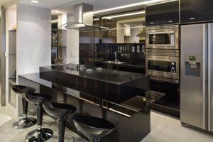 Cozinha de granito Preto