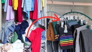 Nunca mais dobre roupas: o truque mágico para um guarda-roupa super organizado