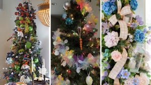 árvores de natal sazonais