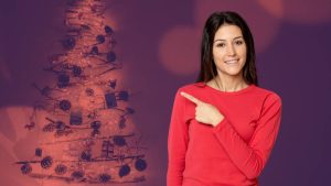 Decoração de natal simples para a parede