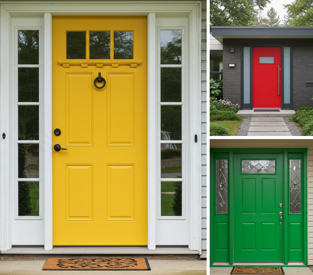 cores das portas da frente