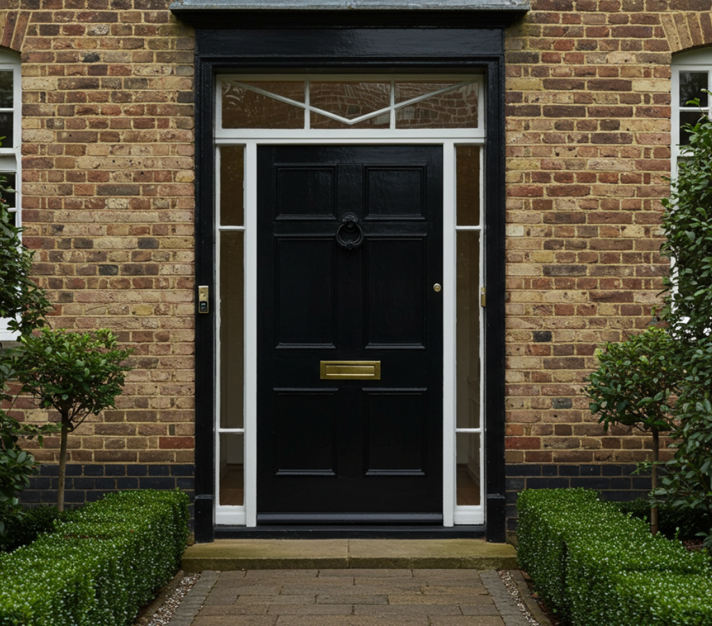cores das portas da frente tendência Pretos e grafites