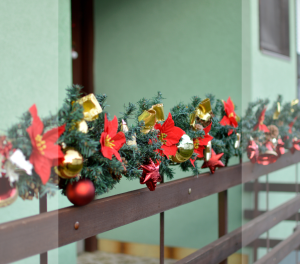 decoração natal varanda apartamento