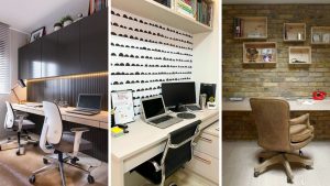 6 revestimentos poderosos da Shopee que elevam o visual do seu home office