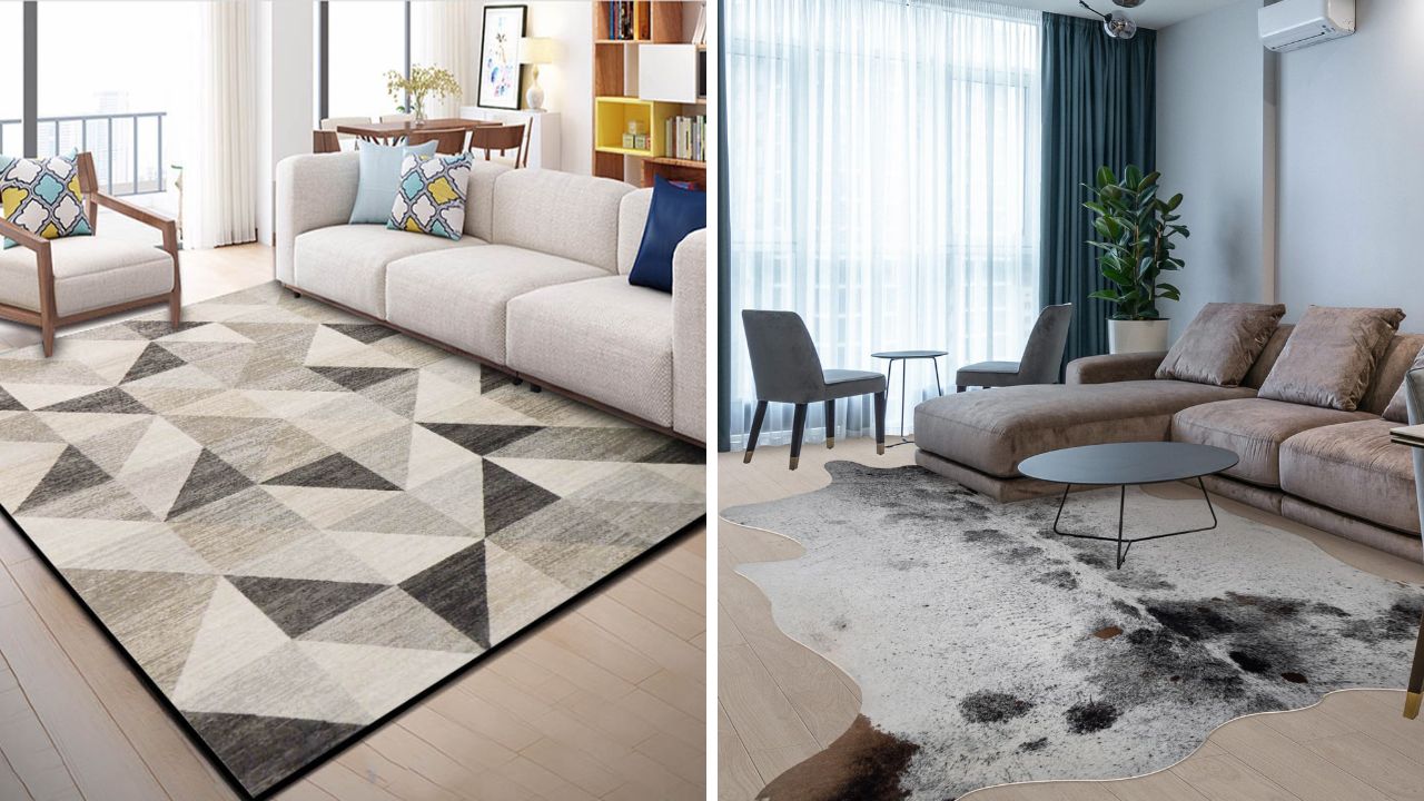 tapetes sintéticos com visual sofisticado