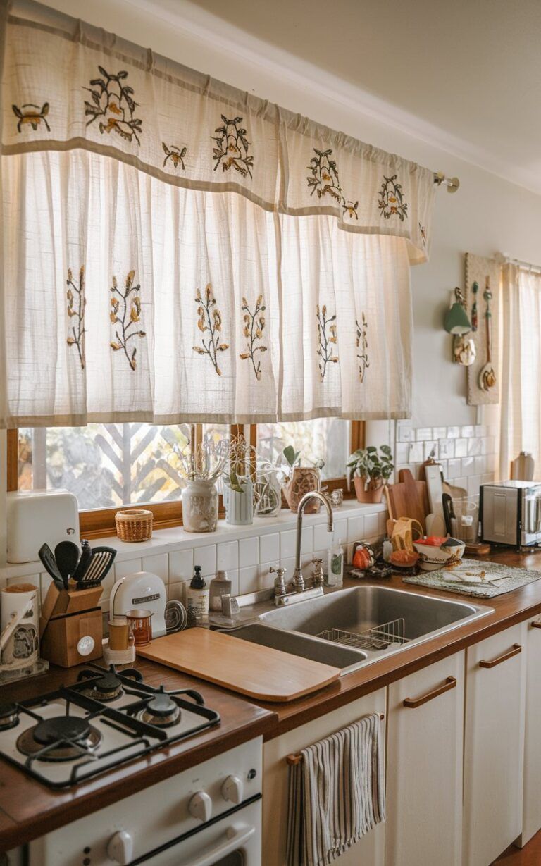 Tecidos cozinha rústica