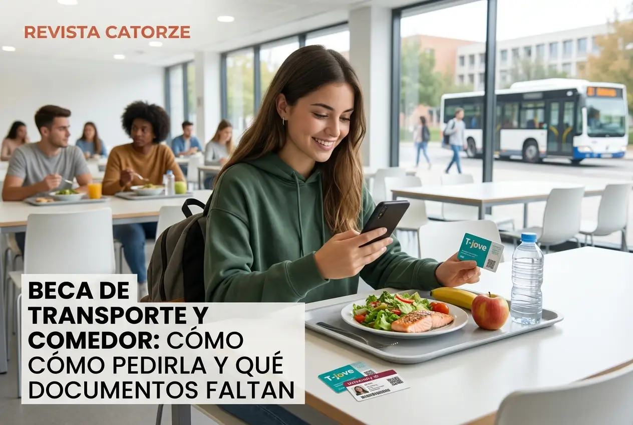 Jovem brasileira sorrindo em cafeteria universitária com bolsa de estudos