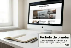 Computador moderno com site 'Revista Catorze' sobre finanças