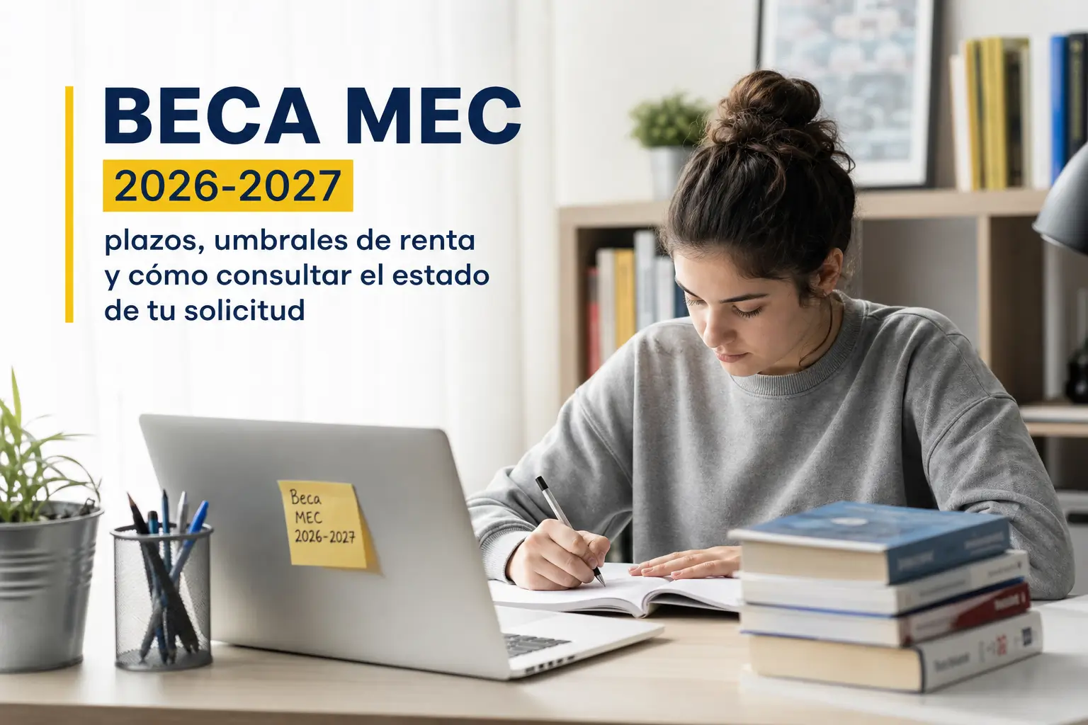Estudante escreve sobre BECA MEC 2026 no Brasil