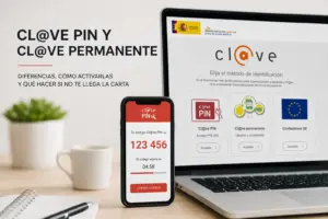 Tela de acesso Cl@ve PIN em 2026 com código e temporizador